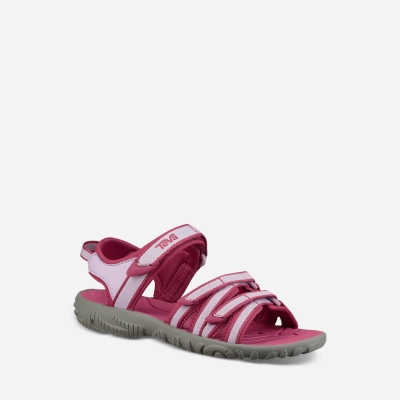 Teva Tirra Kids' Rose / Purple Slip Ons CA76901 Canada Clearance